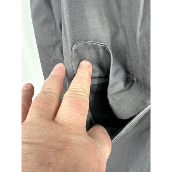 Lane Bryant Single-Button Striped Cuffs Gray Blazer Women's Size 22 - Picture 4 of 10